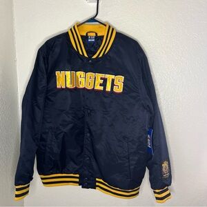 NWT NBA Ultra Game Denver Nuggets Navy Blue Button Men’s XL Jacket